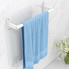 White Towel Bar 16 Inch, KLJKPA Towel Bar for Bathroom Wall Hanging Bath Towels, Stainless Steel Heavy Duty Single Towel Rod