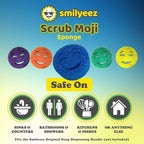 Smilyeez Scrub Moji Duo Scrubbing Sponge (Set of 3) Dual-Sided Scrub Sponges Multipurpose Sponge Scratch-Free Stain and Odor Resistant