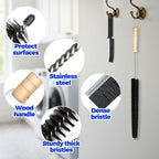 Holikme Dryer Vent Cleaner Kit - Household Cleaning Supplies, Dryer Lint Brush, Refrigerator Long Coil Brush, Flexible Lint Remover, Removing Dust and Pet Hair