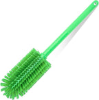 SPARTA Scrub Brush Bottle Brush, Dishwasher Safe Brush with Hanging Hole for Cleaning, Plastic, 16 Inches, Lime, (Pack of 4)
