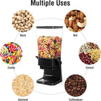 Cereal Dispenser Countertop with 4 Pack Bowls and Spoons 5.5 Qt Large Cereal Storage Container Holder for Pantry Dry Food Nut Dispenser Snack Candy Organizer Kitchen Organization for Oatmeal Granola