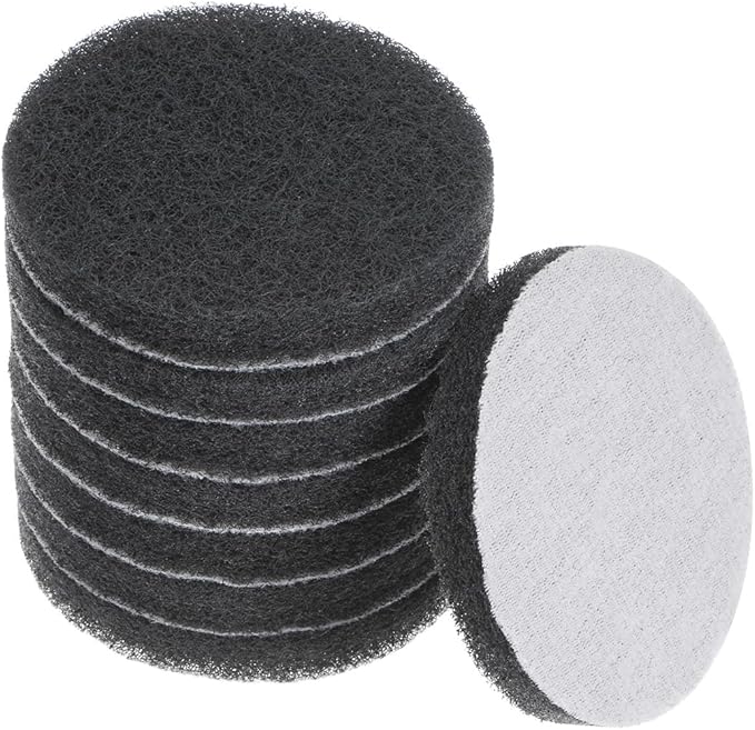 HARFINGTON 8pcs Drill Power Brush 3 inch Tile Scrubber Scouring Pads 800-1000 Grit for Bathroom Kitchen Household Cleaning