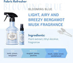 LAVONS Fabric Spray Freshener for Carpet Fresh, Pet Safe Linen Spray for Bedding, Organic Fabric Refresher Spray for Home & Offices, Natural Carpet Freshener from Japan, 12.5 Fl Oz BLOOMING BLUE 2EA