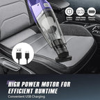 Bossdan Handheld Vacuum Cordless – Car Vac Portable with 8KPA & Multi Accessories & Low Noise, Lightweight Hand Held Vacuum Cordless Rechargeable for Car/Home/Dust/Pet Hair, Mine Portable Vacuum