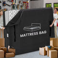 Mattress Bags for Moving and Storage, BETU Waterproof Mattress Protector Mattress Cover California King with 8 Heavy Duty Handles & Zipper Extra Thick Moving Supplies for Bed (86x75x13.5 Black)