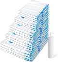 18 Pack Vacuum Storage Bags，Space Saver Bags(4 Jumbo/4 Large/4 Medium/3 Small/3 Roll),Compression for Comforters and Blankets, Sealer Clothes Storage, Hand Pump Included