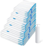 6 Pack Vacuum Storage Bags，Space Saver Bags(6 Pack XXL Jumbo) Compression for Comforters and Blankets, Sealer Clothes Storage, Hand Pump Included