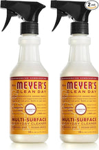 Mrs. MEYER'S CLEAN DAY Multi-Surface Everyday Cleaner,Clementine Scent,16 Fl Oz Bottle,(Pack of 2)