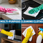 White Microfiber Towels- 15 Pack, Microfiber Cleaning Cloths Bulk, Microfiber Towels for Cars, Cleaning Rags (12x12 inches)