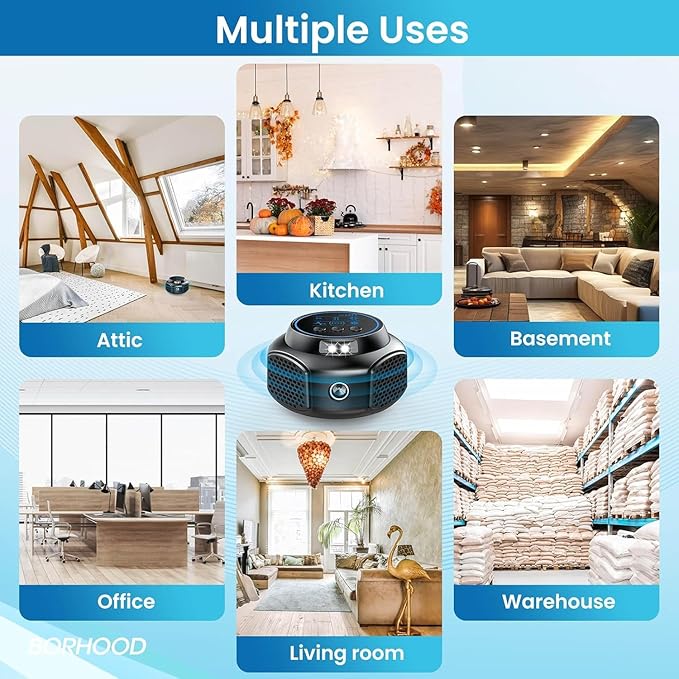 Ultrasonic Mouse Repellent Plug in, Indoor Pest Rodent Control for Mouse Mice Rat Squirrel, Electronic Repelling Device Mouse Traps for House Kitchen Garage 2 Pack
