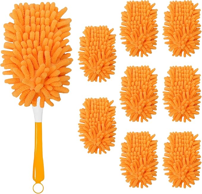 8 Pack Reusable Duster Refill Compatible with Swiffer Hand Duster, 360 Heavy Duty Duster Refills for Cleaning, Office, Ceiling Fan (Handle is Not Included)