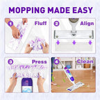 60 Count Power Mop Pads Refills for Swiffer PowerMop Multi-Surface Mopping Pad Disposable Replacement Mop Refill Pads Compatible with Swiffer PowerMop,Safe on All Finished Floors.