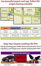 Capture Carpet & Rug Dry Cleaner (2.5lb) & Pre-Mist Soil Release for Carpet Dry Cleaner, Carpet Cleaning Pre Spray (2 Pack) - Bundle