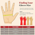 Rubber Cleaning Gloves for Dishwashing - 4 Pairs Kitchen Gloves for Washing Dishes, Reusable Household Gloves for Bathroom, Gardening (Small, Red & Beige, 2 Pairs of Each Color)