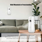 (4-Pack) Auto Air Freshener Spray Dispenser Free Stand or Wall Mounted Automatic Aerosol Aroma Machines are Widely Used in Hotels, Bedrooms, Airports, Bathrooms, Offices, Commercial Places (White 003)