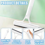 3 in 1 Window Cleaning Scraper,3 in 1 Spray Squeegee,2025 All-Purpose Window Squeegee with Sprayer for Windows,Mirrors,Car Glass,Kitchen,Home(White)