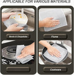 10 PCS Multipurpose Wire Dishwashing Rag for Wet and Dry,Non-Scratch Wire Dishcloth,Scrubbing Wire Dishwashing Rags,Time-Saver Kitchen Wipes Cleaning Cloths (Monolayer)