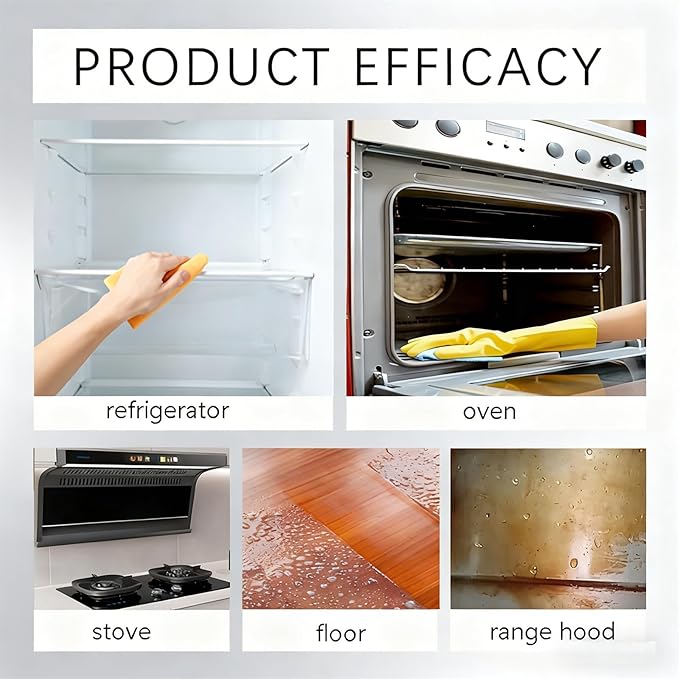 2026 New Electrolyzed Ion Kitchen Cleaner,Kitchen Appliance Cleaner,Oven Cleaner Heavy Duty For Kitchen Appliances, Household, Oven, Stove, Range Hood (3pcs)