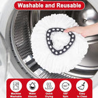 10 Pack Spin Mop Replacement Head Mop Refill Compatible with Ocedar Triangle Swivel Mops Microfiber Swivel Mop Refill,Deep Clean,Machine Washable and Easy to Replace