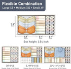 DIMJ Drawer Organizer Clothes Storage - 24 Pack Baby Dresser Organizer for Nursery, Small Fabric Closet Drawer Organizer Bins for Underwears Socks, Foldable Storage Dividers Organization for Bedroom