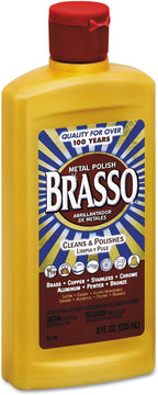 BRASSO 89334 Metal Surface Polish, 8 oz Bottle (Pack of 8)
