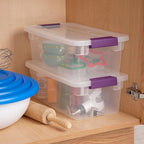 Sterilite 36-Pack ClearView Latch Box, Stackable Storage Organizer Bins for Home, 6 Quart