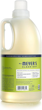 MRS. MEYER'S CLEAN DAY Liquid Laundry Detergent, Infused with Essential Oils, Lemon Verbena, 64 oz (64 Loads)