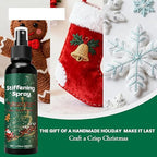 Fabric Stiffener Spray, 120ml Starch Stiffen Quick Fabric Spray for Stiffening with Easy Application for Lace, Wool, Clothes, Felt, Crochet, Holiday Decoration