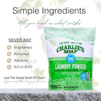 Charlie’s Soap Laundry Powder (100 Loads, 2 Pack) Hypoallergenic Deep Cleaning Washing Powder Detergent – Eco-Friendly, Safe, and Effective