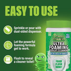 Green Gobbler Ultra Foaming Toilet Cleaner – 15+ Doses, Self-Activated Foam, Removes Tough Stains & Pipe Buildup, Helps Prevent Clogs