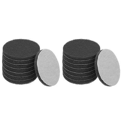 Power Scrub Pads, Scrubbing Pads 800 Grits Scouring Discs - Fitting for (Home Kitchen Cleaning - Drill Attachment - Scrubber Replacement) 16 Pcs & 4 Inch & Dark Gray