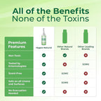 Hygea Natural Lice, Mite, and Bed Bug Natural Travel Spray- TSA Approved 3 oz Size Bottles, Child & Pet friendly, Stain & Odor Free, For Hotels, Suitcase, Backpack, Shoes, Bed Bug Spray (2 Pack)
