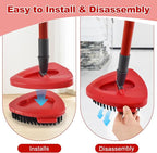 Scrub Brush for O-Cedar, Scrubber Mop Head Compatible with Ocedar Spin Mop Easy Wring 1 Tank,Upgraded Full Bristle of Cedar Scrubber Attachment,Floor Scrubber Brush,Wall Tile Bathroom Scrubber,1 Pack