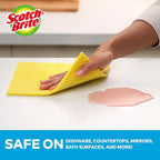 Scotch-Brite Sponge Cloth – 6-Pack (3 Packs of 2 Each), Reusable and Washable, Highly Absorbent, Multi-Purpose Cleaning Cloths