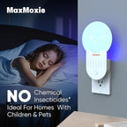 Flying Insect Trap Indoor, Fly Bug Zapper Pest Light Trap for Mosquito, Fruit Flies, Gnats, Moths, Attractant Bug Catcher Light for Home