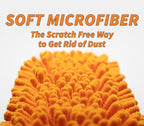 Long Handle Duster for Cleaning // Extendable Microfiber Duster with Extension Pole 18-60" // Washable, Bendable & Flexible Ceiling Fan Cleaner Duster // Telescopic Cleaning Tool for High Ceilings