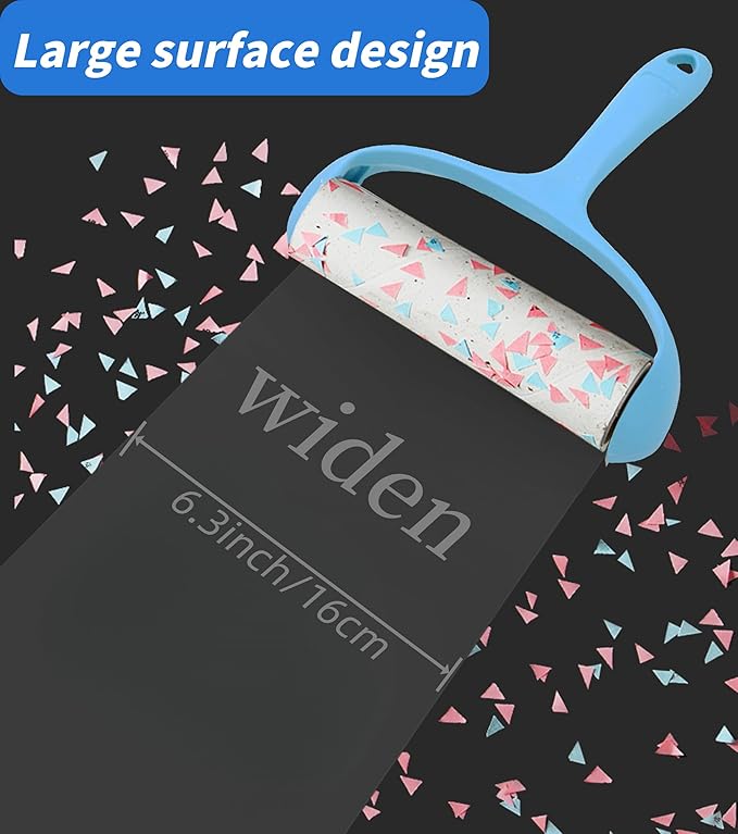 Large Lint Roller Refills for Pet Hair Sheets Extra 6.3 Inch 540Sticky Portable Pet Lint Remover for Clothes, Floor, Furniture, Carpet, Dog and Cat Hair Removal