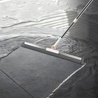 Floor Squeegee for Concrete Floor, Squeegee for Floor with 180° Rotating Head & 63" Long Handle, Garage Floor Squeegee Broom for Epoxy, Pet Hair, Water Removal, Tile Floor, Shower Glass, Driveway