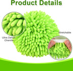Mop Replace Head for O Cedar, Spin Mop Heads Replacements for Ocedar RinseClean 2 Tank Spin Mop, Chenille Duster for Ocedar Mop Include 3 Pack Microfiber Chenille Mop Pad for Ocedar Spin Mop