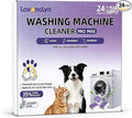 Washing Machine Cleaner Tablets for Pet Owners PRO MAX, Large Enzymatic Deep Cleaning Remove for Cat & Dog Hair, Odor, Residue, Compatible with HE, Top & Front Load