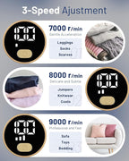 BEAUTURAL Fabric Shaver, Rechargeable Lint Remover, Electric Portable Sweater Defuzzer with 3 Speeds, 6 Leaf Blades, Digital LED Display, Remove Pilling for Clothes, Furniture, Sweater, Couch, Blanket
