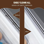 3Pcs Crevice Cleaning Brush Tool Grout Brush Cleaning Supplies, Home Essentials Bathroom Multifunctional Gap Scrub Hard Bristle Brushes for Household Use (Black Cleaning Brush-B)