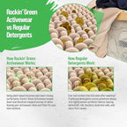 Rockin' Green Laundry Detergent, Plant based, All Natural Laundry Detergent Powder, Vegan and Biodegradable Odor Fighter, Safe for Sensitive Skin (Active Wear 90 Loads - Lavender Mint)