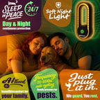 A28, Ultrasonic Pest Control Repeller - Electronic & Ultrasound, Indoor Plug-in Repellent - Get rid of - Rodents, Mice, Squirrels, Bats, Insects, Bed Bugs, Ants, Fleas, Spiders, Roaches (6Pack, Black)