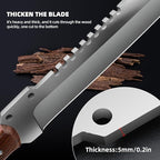 Outdoor Short Machete with Sheath for Cutting Trees, for Yard Work and for urvival Machete Ideal for Gardening,Camping, Fishing, Hunting, Bushcraft