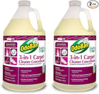 OdoBan Professional Series 3-in-1 Carpet Cleaner Concentrate, Made in the USA, Set of 2, 1 Gallon Each