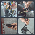 Cordless Electric Screwdriver Rechargeable, Portable Automatic Home Repair Tool Kit with 12pcs Bits and USB Cable, Electric Screwdriver Sets