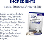 The Clean People Dishwasher Tablets - Cuts Grease & Rinses Sparkling Clean - Residue-Free - Phosphate Free Dishwashing Tablets (120 Count, Fragrance Free)