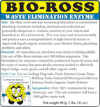 Bio-Ross Drain & Septic Drain Cleaner By Bio Ross Elimination Enzyme Drain Cleaner One 2 lbs Containers