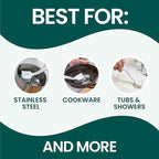 Scotch-Brite Pot + Pan Brush, Durable and Long Lasting Dish Brush with Handle for Scrubbing Stainless Steel, Outdoor Furniture, and Sinks without Scratching, Antimicrobial, and Rinses Clean